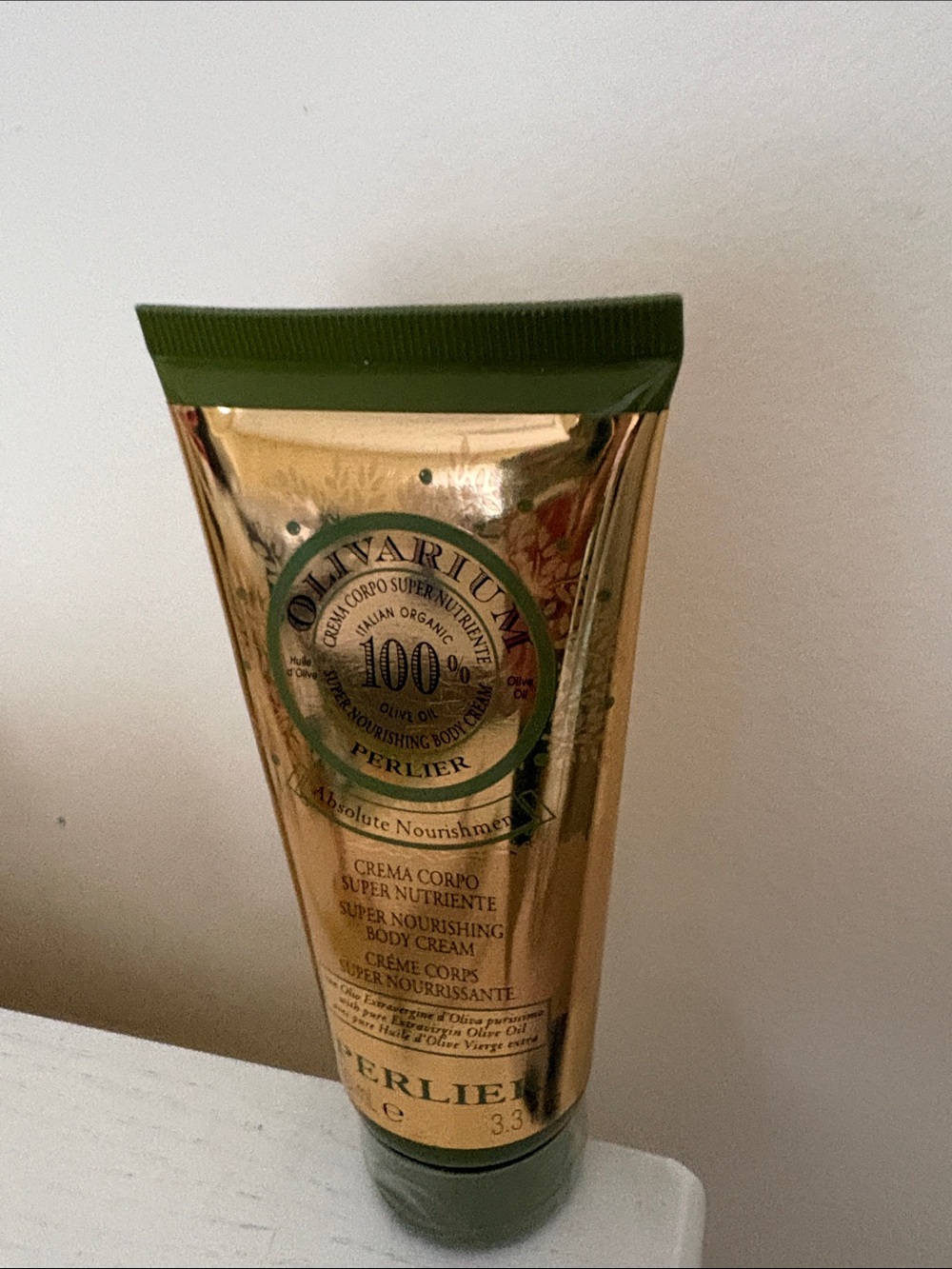 New PERLIER sealed 100% organic olivarium moisturizing hand cream 3.3 fl oz